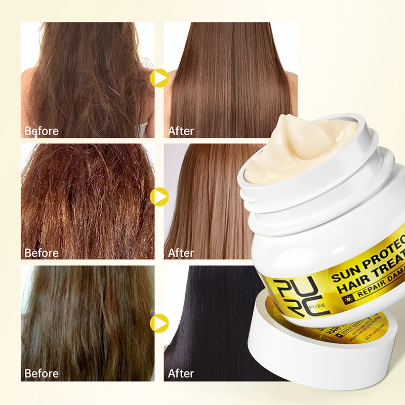 Purc Keratin Haarmaske magische Reparatur Schaden krauses Haar Behandlung glänzende Glättung Glätten profession elle Haarpflege Image