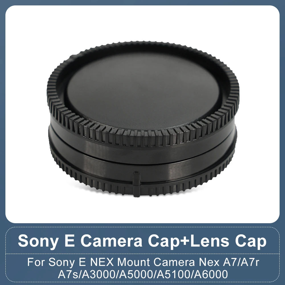 Kamera-Frontkappe, Körperkappe, hinterer Objektivdeckel für Sony E NEX Mount Kamera NEX A7 A7r A7s A3000 A5000 A5100 A6000 Kappenabdeckungsschutz