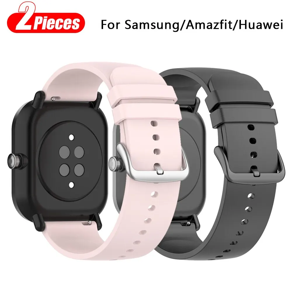 20 mm Uhrenarmband für Amazfit GTS 4/2 Silikonarmband für Samsung Galaxy Watch 5/4 Armband für Amazfit GTS GTS 2 Armband Image