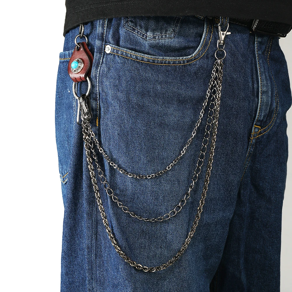1 Stück Hip-Hop-Schmuck, Persönlichkeit, Hosenkette, Herren-Accessoires, Schlüsselanhänger Image