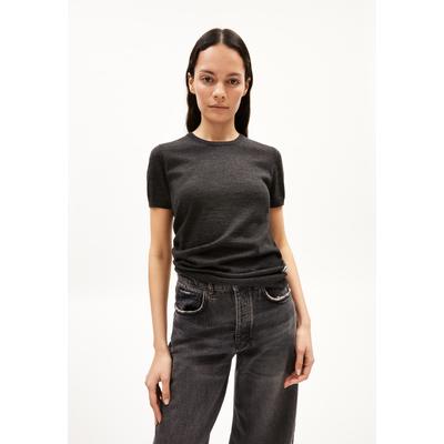 GUILIAA MERINO - Frauen Slim Fit Stricktop - grau (Größe: S) Image