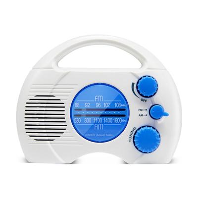 SY-910 Kompaktes 4-Stufen-AM-FM-Duschradio mit integriertem Lautsprecher, kabelloses