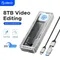 ORICO 40Gbps USB4 M.2 SSD boîtier 8 to avec ventilateur de refroidissement PCIe4.0 NVME boîtier en aluminium Compatible Thunderbolt 3/4 pour Mac