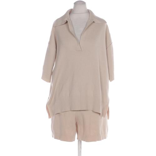 H&M Damen Anzug, Gr. 36, beige, Synthetik, Wolle