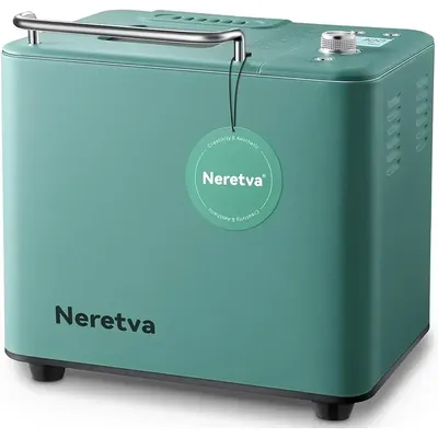 Neretva Bread Maker Machine, 20-in-1 2LB Automatic Breadmaker with Gluten Free Pizza Sourdough