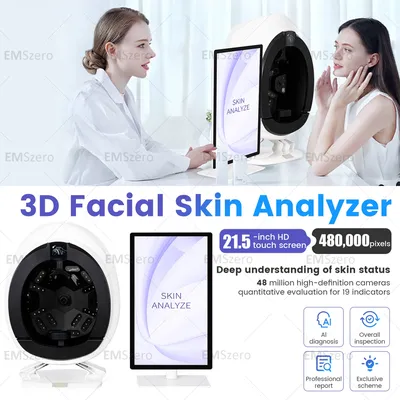 NEWEST Skin Analyzer AI Intelligent Image Instrument Detector Magic Mirror 3D Digital Facial