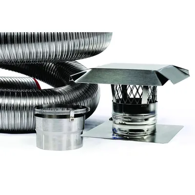FireFlex Basic Flexible Chimney Liner Insert Kit - 6 Inch x 15 Feet