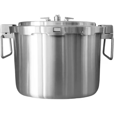 Buffalo 37 Quart Stainless Steel Pressure Cooker Extra Large Canning Pot with Rack and Lid for Home,