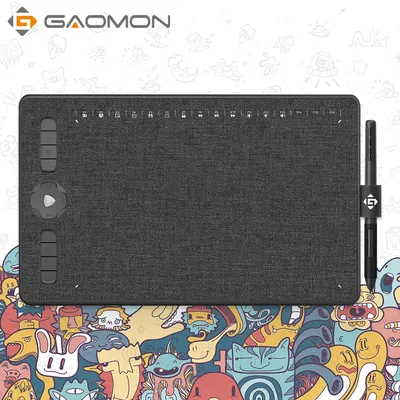 GAOMON M1230 12’’ Digital Graphics Tablet for Painting/Writing with 8192 Levels Pen & 13 Multimedia