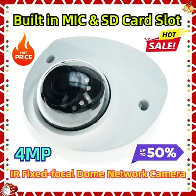 IR30M IP67 IK10 Built in MIC & SD Card Slot IPC-HDBW2431F-AS-S2 4MP Lite IR Fixed-focal Dome