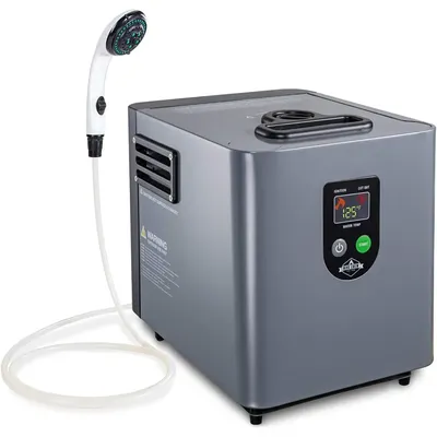 Portable Propane Water Heater & Shower Pump – Compact Outdoor Cleaning Showering System Safety for