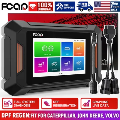 FCAR F804 Construction Machinery Heavy Duty Truck Diesel OBD Scanner Diagnostic DPF Regen for CAT