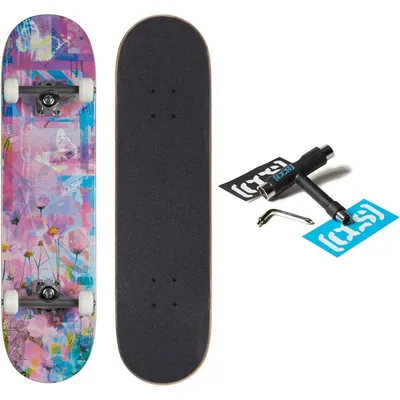 [CCS] Skateboard Complete Maple Wood Professional Grade Fully Assembled with Skate Tool & Stickers