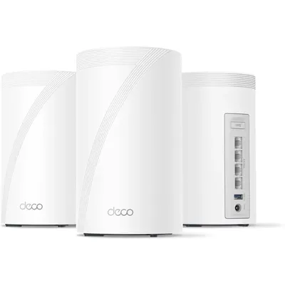 Tri-Band WiFi 7 BE10000 Whole Home Mesh System VPN, AI-Roaming, MU-MIMO, HomeShield (3-Pack)