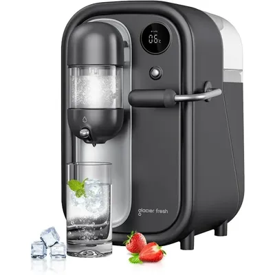 GLACIER FRESH Newest Cold Soda Maker，Electric Carbonated Water Machine,North America's First