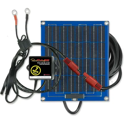 SolarPulse SP-7 Solar Battery Charger Maintainer, Blue, 7 Watt