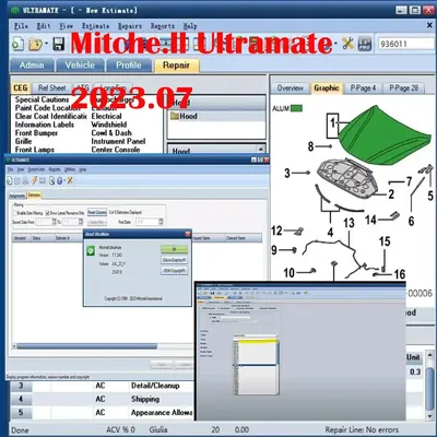 2024 Latest Automatic Mitchell Ultramate 2023.07 COMPLETE ADVANCED ESTIMATING SYSTEM+Patch for