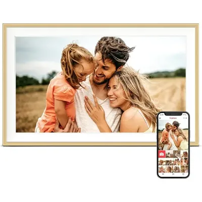 Digital Picture Frame, Frameo 15.6 inch Large Digital Photo Frame Wifi, 32GB Capacity, 1920*1080 IPS