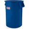 Blue Wastebasket Products 55 Gallon Utility Trash Can Bin TCU55BL Freight Free Household Cleaning