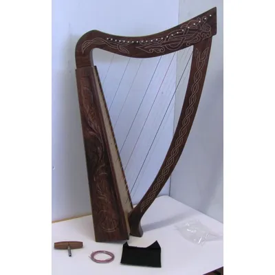 36 INCH 22 String Harp Celtic Irish Style Solid wood free Carrying Bag strings and Tuner