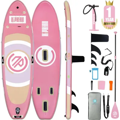 Inflatable Paddle Board with Stable Wing and Durable SUP Accessories, 10’ Inflatable Stand up Paddle