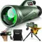 Telescope High Powered with Smartphone Adapter Tripod and Portable Bag, Larger Vision Monoculars for