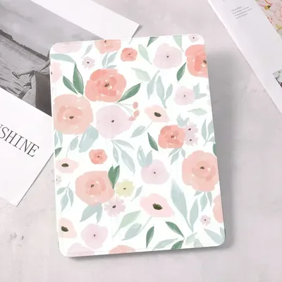 Pink Flowers For iPad 10.9 inch Air 4 2020 5th 6th 10.2 8th Generation 12.9 inch Pro 2018 Mini 4 5