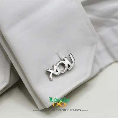 Personalized Hebrew Name Initial Silver Cufflinks Judaica Jewelry Custom Name Cufflinks Gold Israeli