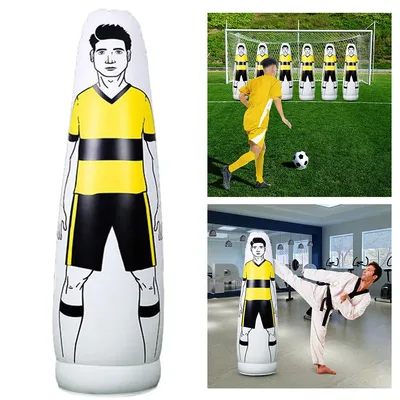 160CM Inflatable Football Training Goal Keeper PVC Footabll Free Kick Training Barrier Dummy for