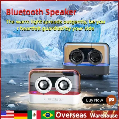 Lewinner K9 Wireless Bluetooth Speaker Caixa De Som Bluetooth Transparent Portable Speaker Aux Radio