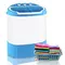 Portable Washer & Spin Dryer Mini Washing Machine Twin Tub Spin Cycle w/Hose 11lbs Capacity 110V