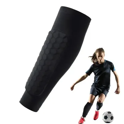 Soccer Shin Guards Shin Protector Guard Socks Honeycomb Pads Breathable Shin Splint Support Shin