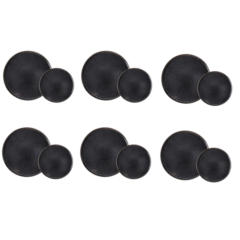 Service 12 pièces noir