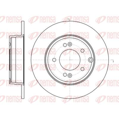 REMSA Bremsscheibe hinten rechts links voll Ø284mm 284mm für HYUNDAI 584113K100 584113L000 584113S100 6989.00