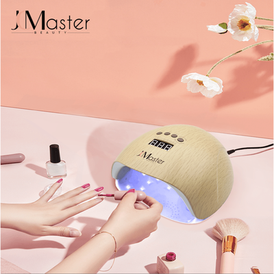 TEMU Jcmaster 65w Nail Dryer Light Curing Device For Nails, Uv Led Nail Lamp, 4 Timers, Led Display, -eu13br Image