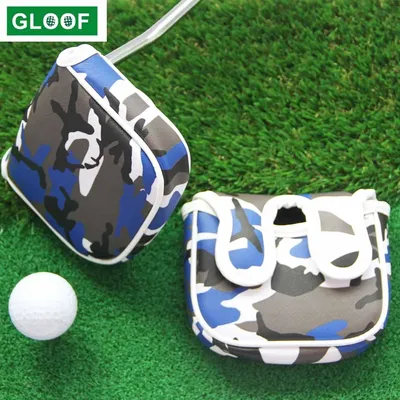 1Pcs Golf Head Covers PU Club Zubehör Camouflage Golf Putter Abdeckung Headcover für Klinge Golf