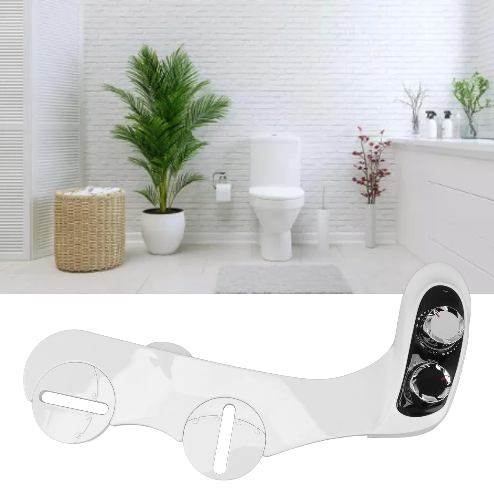 Bidet aufsatz für Toilette Doppel düse heiß kalt Bidet abs Toilette Bidet aufsatz mit Temperatur Digital anzeige für Badezimmer