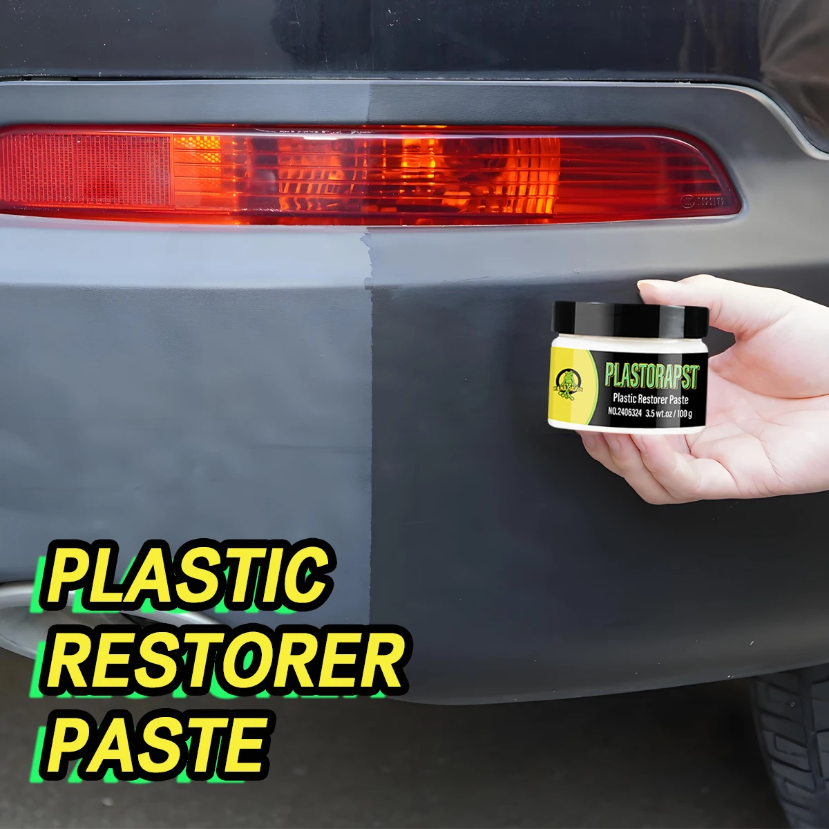 Auto Kunststoff Restaurator Paste Zurück Zu Schwarz Glanz Auto Reinigung Produkte Kunststoff Wiederherstellung Auto Polnischen Reparatur Beschichtung Renovator RG324 Image