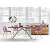 Esstisch SIT "Tables", braun (akazie), B:220cm, Tische, mit elegantem Metallgestell, Shabby Chic, Vintage