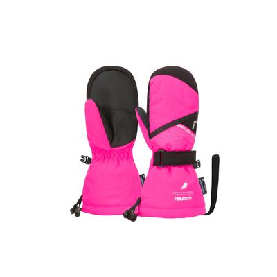 Fäustlinge REUSCH "Kaden Down R-TEX XT Mitten", Kinder, Gr. 3, pink, 80% Polyester, 10% Polyurethan, mehrfarbig, klassisch, Handschuhe, mit wasserdichter Funktionsmembran Image