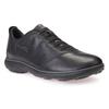 Slipper GEOX, Herren, Gr. 44, schwarz, Leder, elegant, Schuhe, Schnürschuh, Freizeitschuh mit Textilfutter