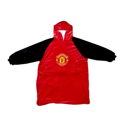 Manchester United Fleecedecke mit Kontrast-Kapuze, tragbar – mittel Image