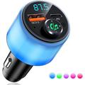 trasmettitore fm bluetooth 5.3 per auto pd 30wqc 3.0 caricabatteria veloce per auto a doppia porta radio fm wireless adattatore per auto bluetooth con chiamata vivavoce