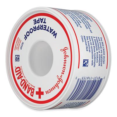 BAND-AID Water Block Waterproof Medical Tape, Dry Rubber, 1 x 10 yds, White (JOJ117121) Each BAND-AID® Bandages