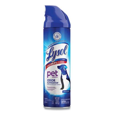 LYSOL Brand Disinfectant Spray II Pet Odor Eliminator, Fresh, 15 oz Aerosol Spray, 12/Carton (RAC99804CT) Case of 12 LYSOL® Brand Disinfectants & Sani