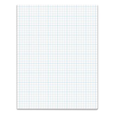 TOPS Cross Section Pads, Cross-Section Quadrille Rule (4 sq/in, 1 sq/in), 50 White 8.5 x 11 Sheets (TOP35041) Each TOPS™ Drawing & Design Pads
