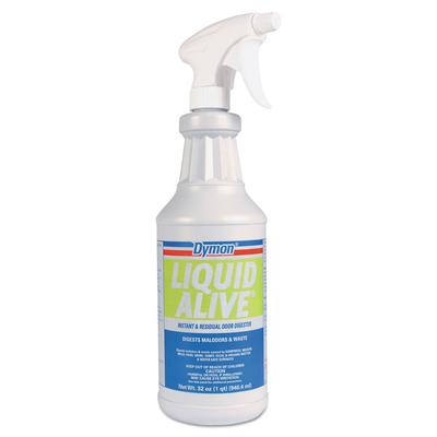 Dymon LIQUID ALIVE Odor Digester, 32 oz Bottle, 12/Carton (ITW33632) Case of 12 Dymon® Air Fresheners & Odor Eliminators