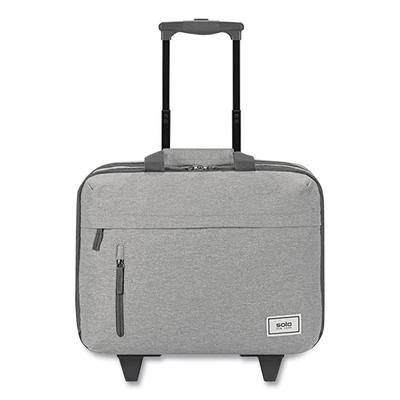 Solo Re:Start Underseat Rolling Case, 15.6”, 16 x 6 x 14, Light Gray (USLUBN91510) Each SOLO® Cases