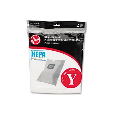 Hoover Commercial HEPA Y Vacuum Replacement Filter/Filtration Bag, 2/Pack (HVRAH10040) Hoover® Commercial Vacuum Accessories