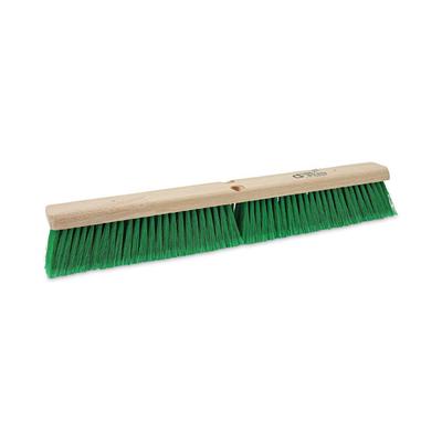 Boardwalk Floor Broom Head, 3" Green Flagged Recycled PET Plastic Bristles, 24" Brush (BWK20724) Each Boardwalk® Brooms